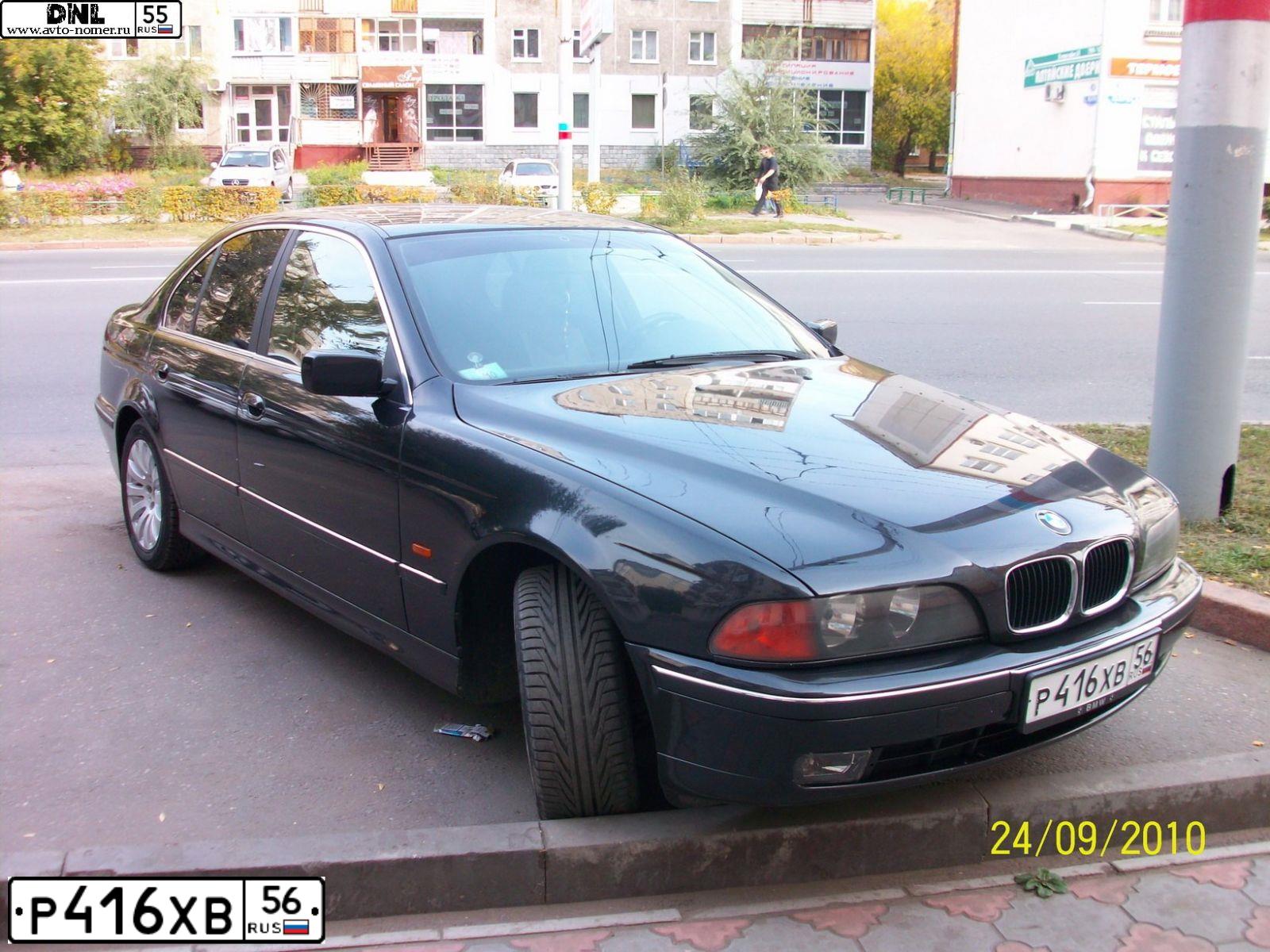 Фото автомобиля BMW SERIE 5, 1998 — госномер Р416ХВ56. Цвет: ЧЕРНЫЙ