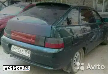 Фото автомобиля LADA 2112, 2004 — госномер К187НО159. Цвет: Темно-зеленый