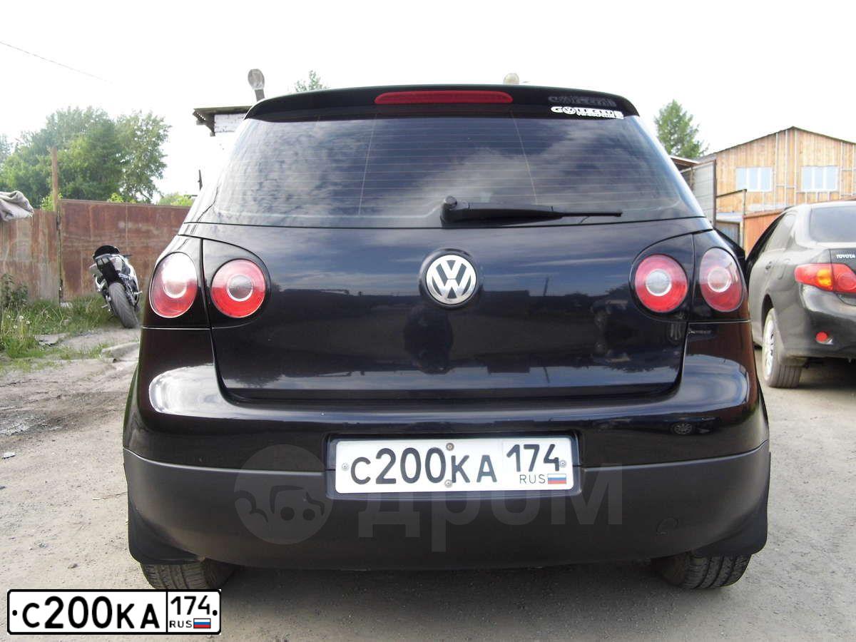 Фото автомобиля VOLKSWAGEN GOLF, 2004 — госномер В464РХ174. Цвет: ЧЕРНЫЙ