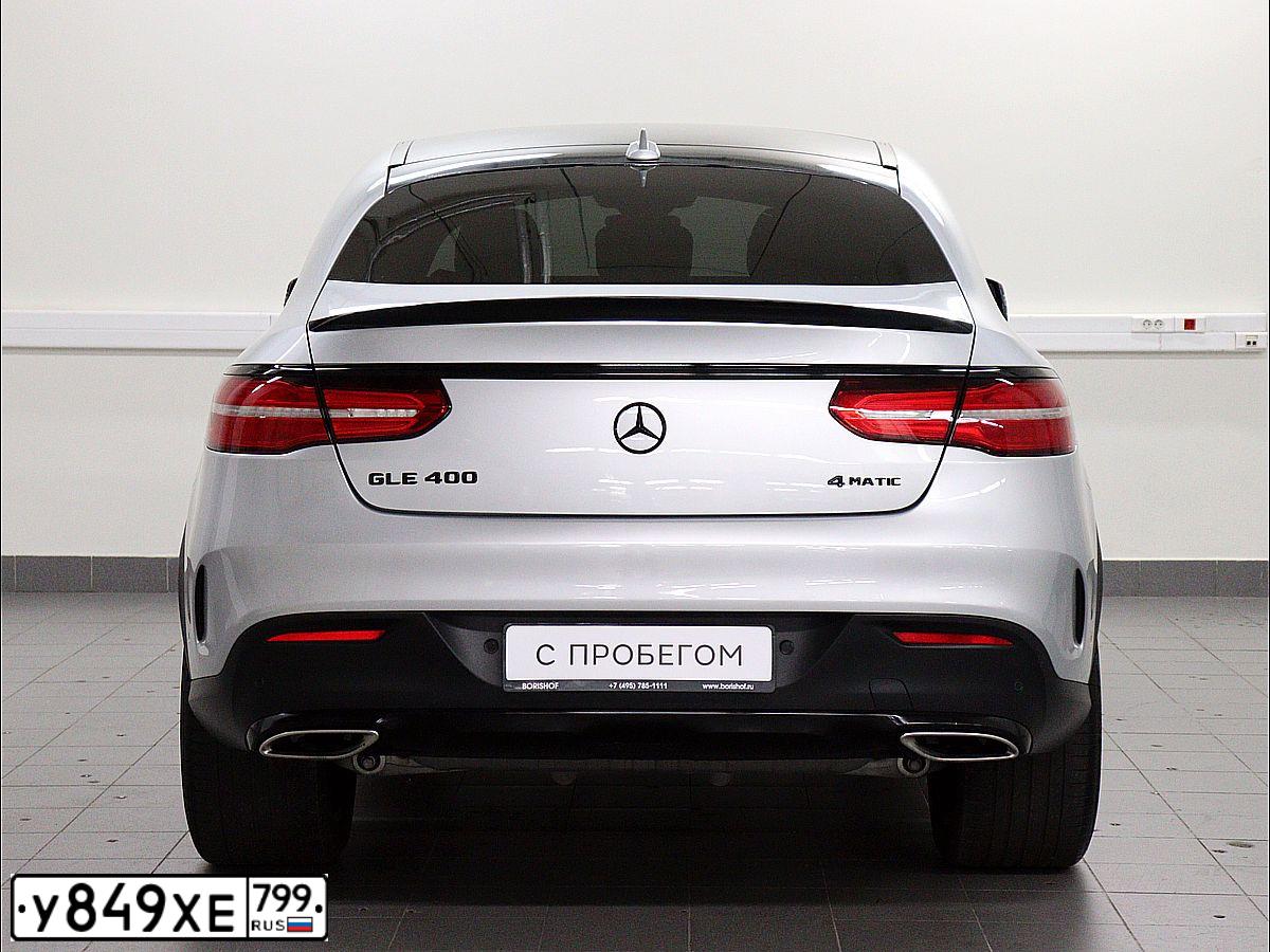 Фото автомобиля MERCEDES-BENZ GLE 400 4MATIC, 2018 — госномер Р425МХ797. Цвет: СЕРЫЙ