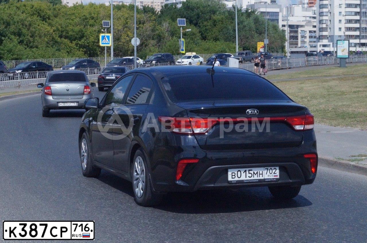 Фото автомобиля LADA 2190 GRANTA, 2013 — госномер К387СР716. Цвет: ТЕМНО-СЕРЫЙ МЕТАЛЛИК