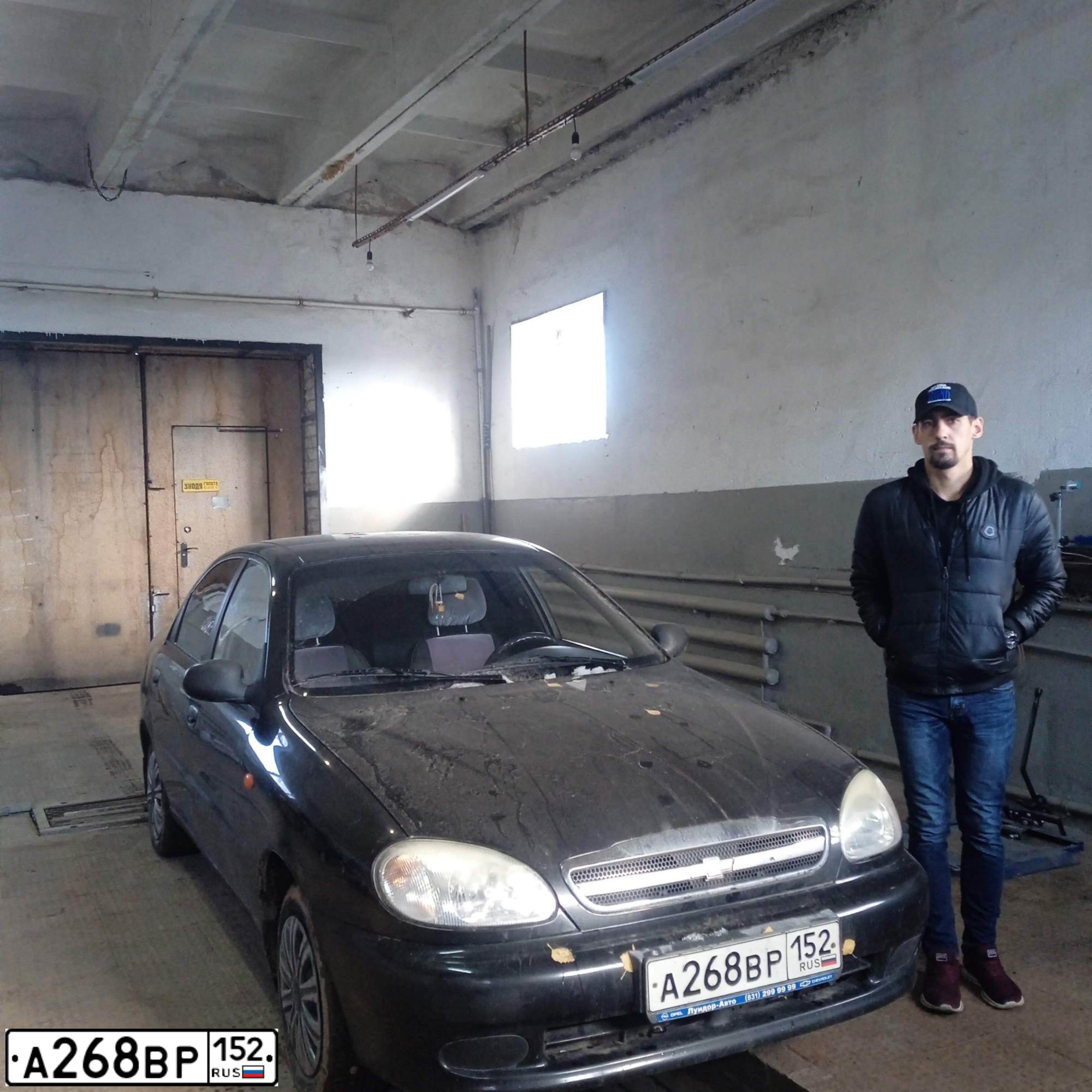 Фото автомобиля ZAZ LANOS, 2008 — госномер А268ВР152. Цвет: ЧЕРНЫЙ