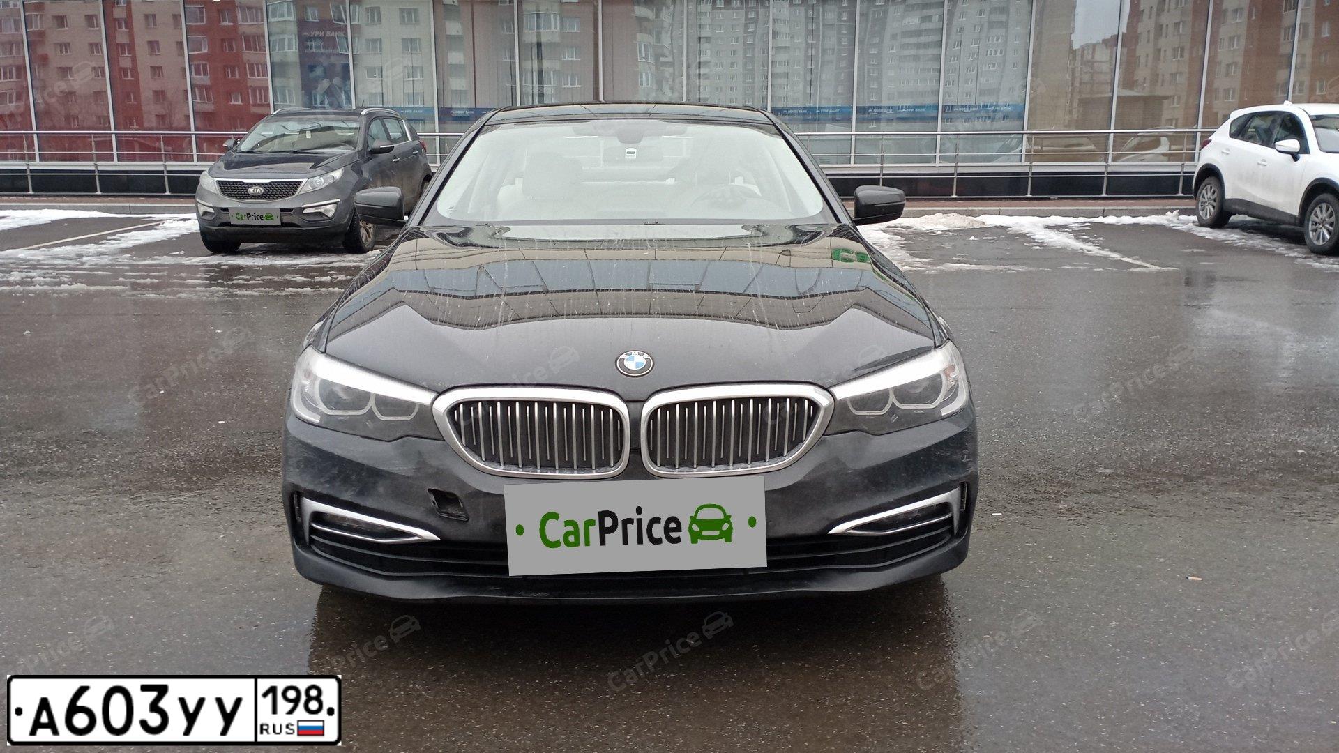 Фото автомобиля BMW SERIE 5, 2018 — госномер А603УУ198. Цвет: ЧЕРНЫЙ