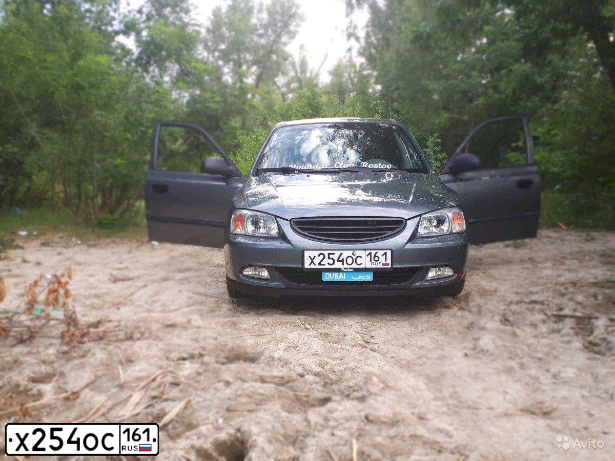 Фото автомобиля TAGAZ ACCENT, 2004 — госномер Х254ОС161. Цвет: СЕРЫЙ