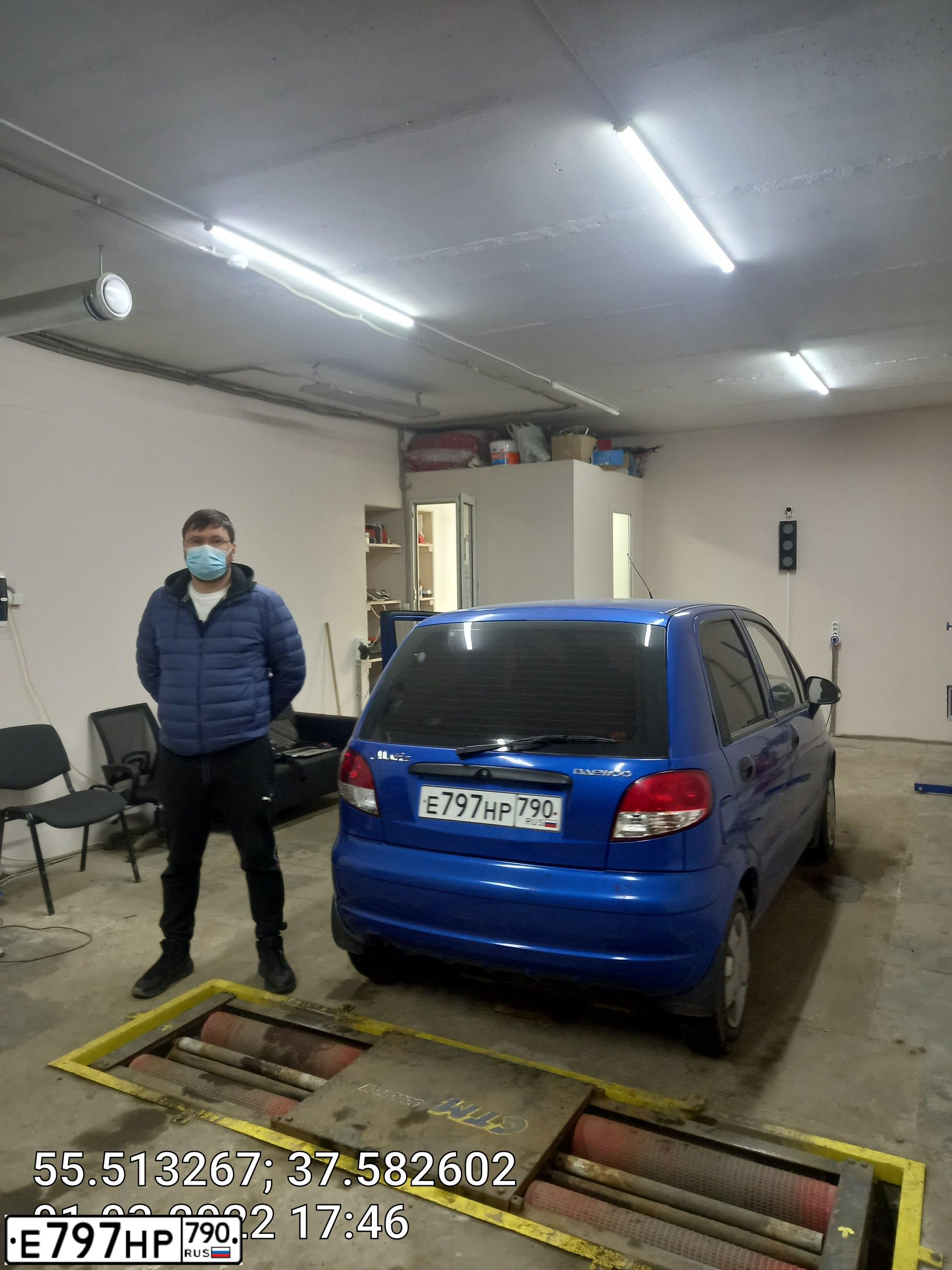 Фото автомобиля DAEWOO MATIZ, 2012 — госномер Е797НР790. Цвет: СИНЕ-ГЛАЗУРИСТЫЙ