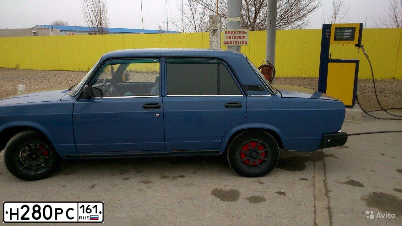 Фото автомобиля LADA 2107, 2006 — госномер Н280РС161. Цвет: синий
