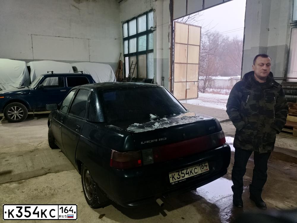 Фото автомобиля LADA 2110, 2005 — госномер К354КС164. Цвет: ГРАФИТОВЫЙ МЕТАЛЛИК