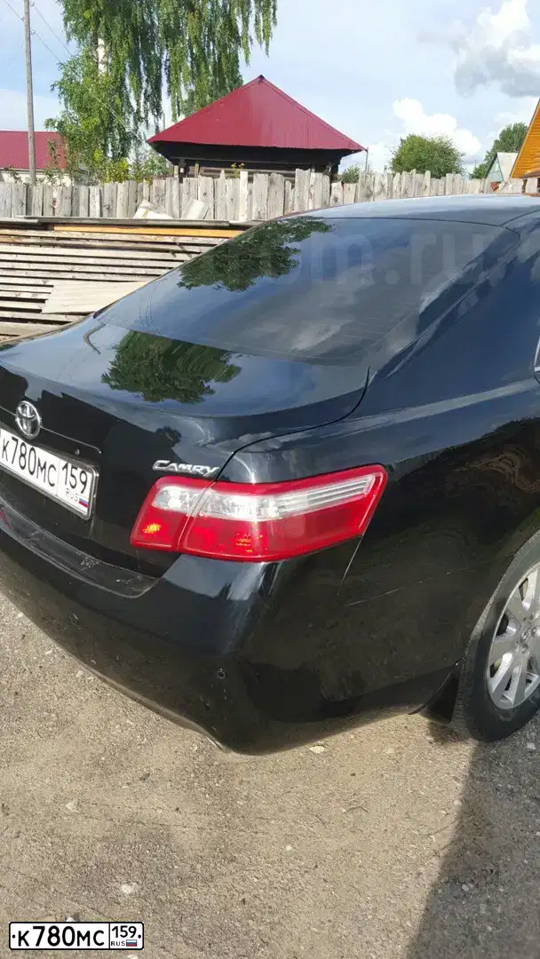Фото автомобиля TOYOTA CAMRY, 2007 — госномер Н650ОТ18. Цвет: ЧЕРНЫЙ