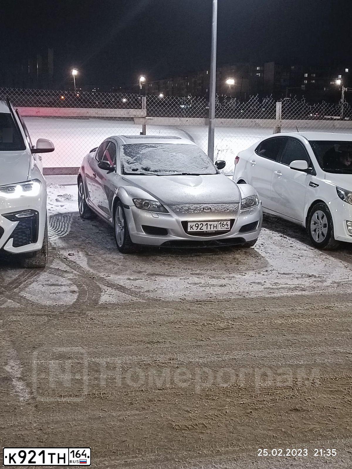 Фото автомобиля MAZDA RX-8, 2004 — госномер Т855МУ193. Цвет: СЕРЫЙ