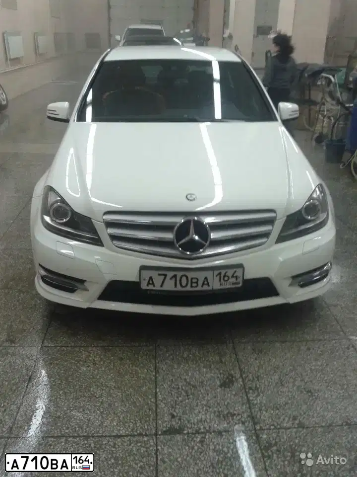 Фото автомобиля MERCEDES C-KLASSE, 2013 — госномер А710ВА164. Цвет: Белый