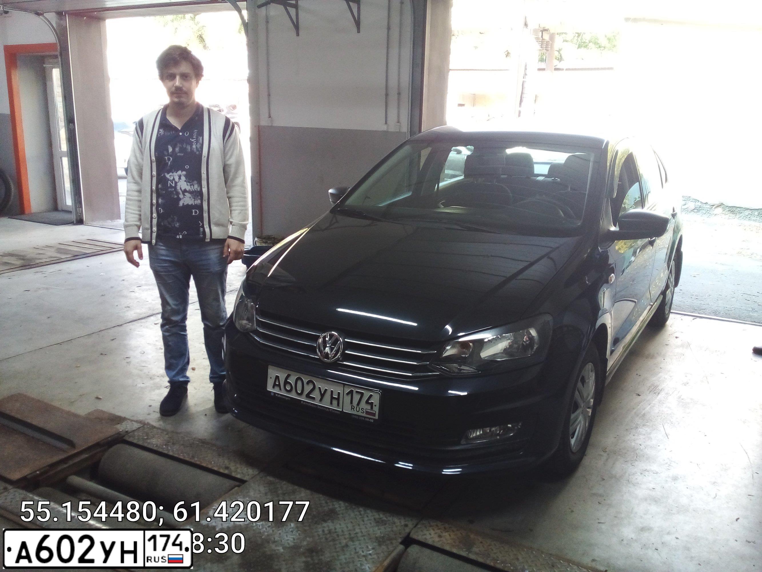 Фото автомобиля VOLKSWAGEN POLO, 2019 — госномер А602УН174