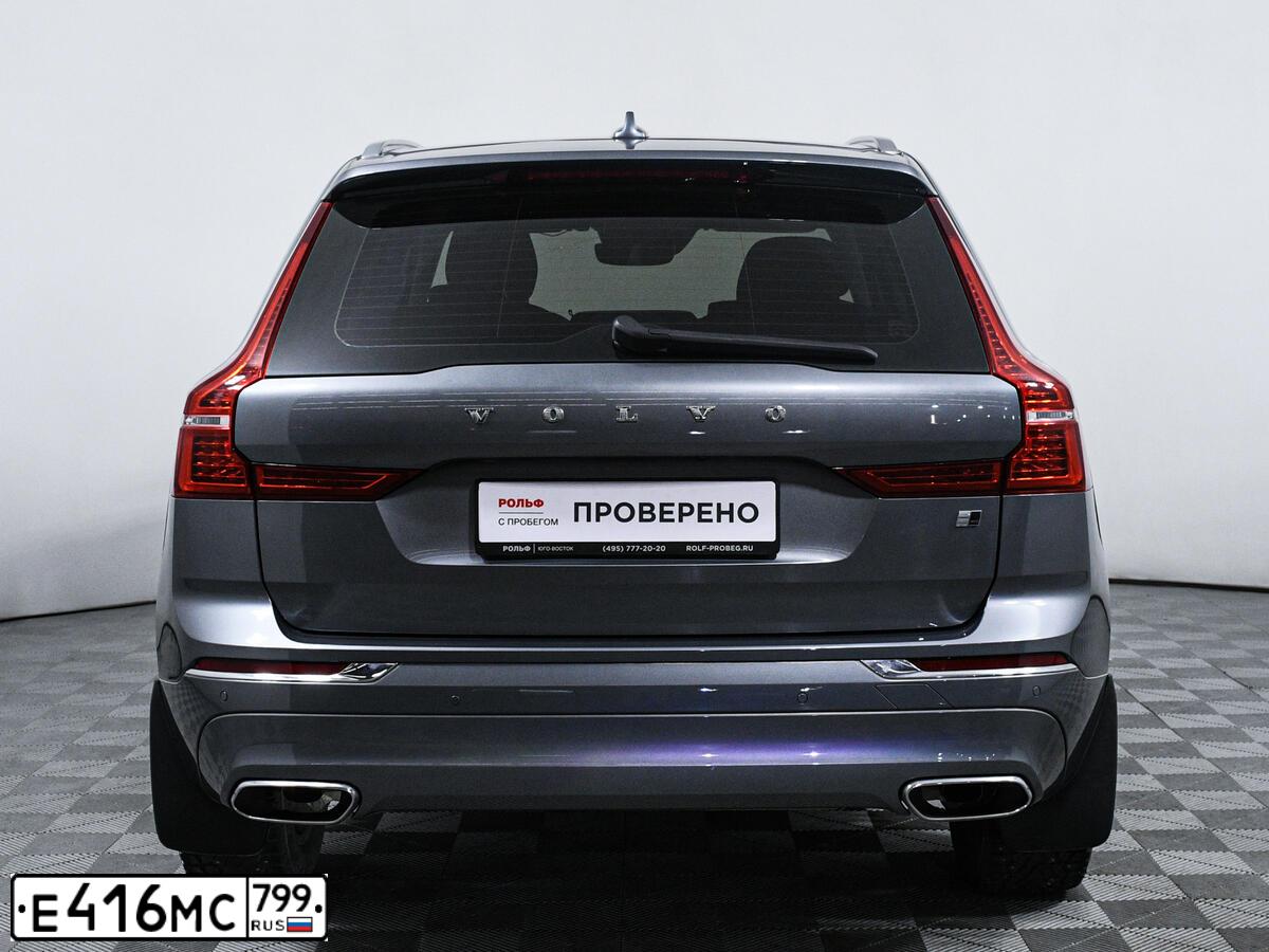 Фото автомобиля VOLVO XC60, 2018 — госномер Е416МС799. Цвет: СТАЛЬНОЙ