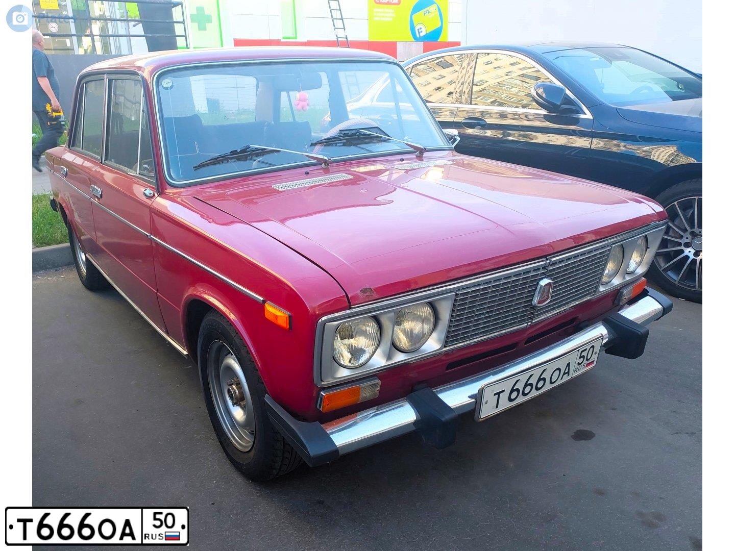Фото автомобиля VAZ ВАЗ 2121, 1990 — госномер Т666ОА50. Цвет: БЕЛЫЙ