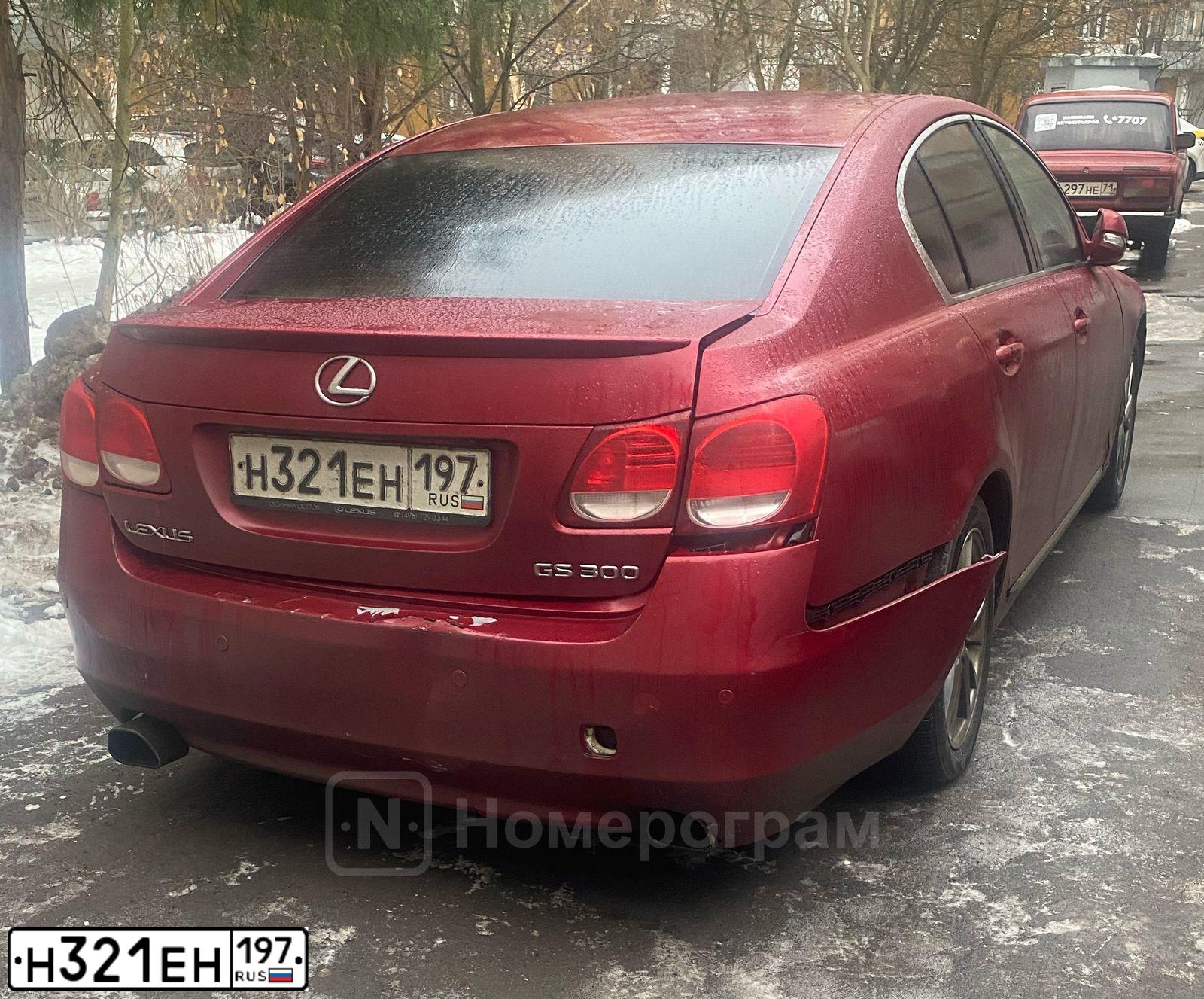 Фото автомобиля LEXUS GS, 2008 — госномер Н321ЕН197. Цвет: КРАСНЫЙ