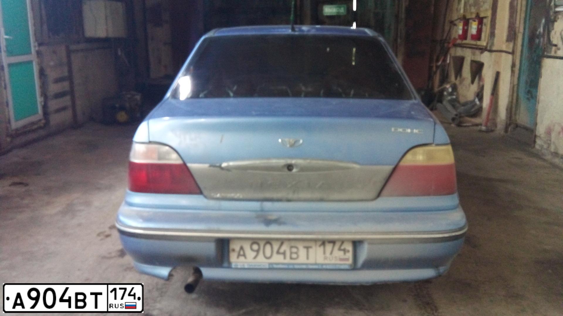 Фото автомобиля DAEWOO NEXIA, 2008 — госномер А269КК774. Цвет: Перламутрово-голубой