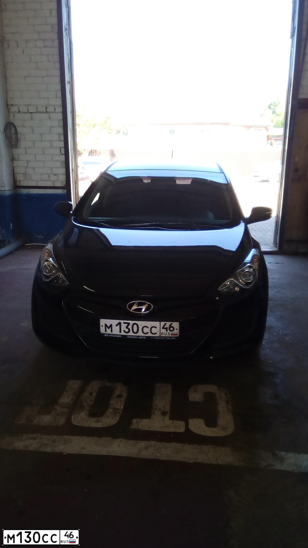 Фото автомобиля HYUNDAI I30, 2012 — госномер М130СС46. Цвет: ЧЕРНЫЙ