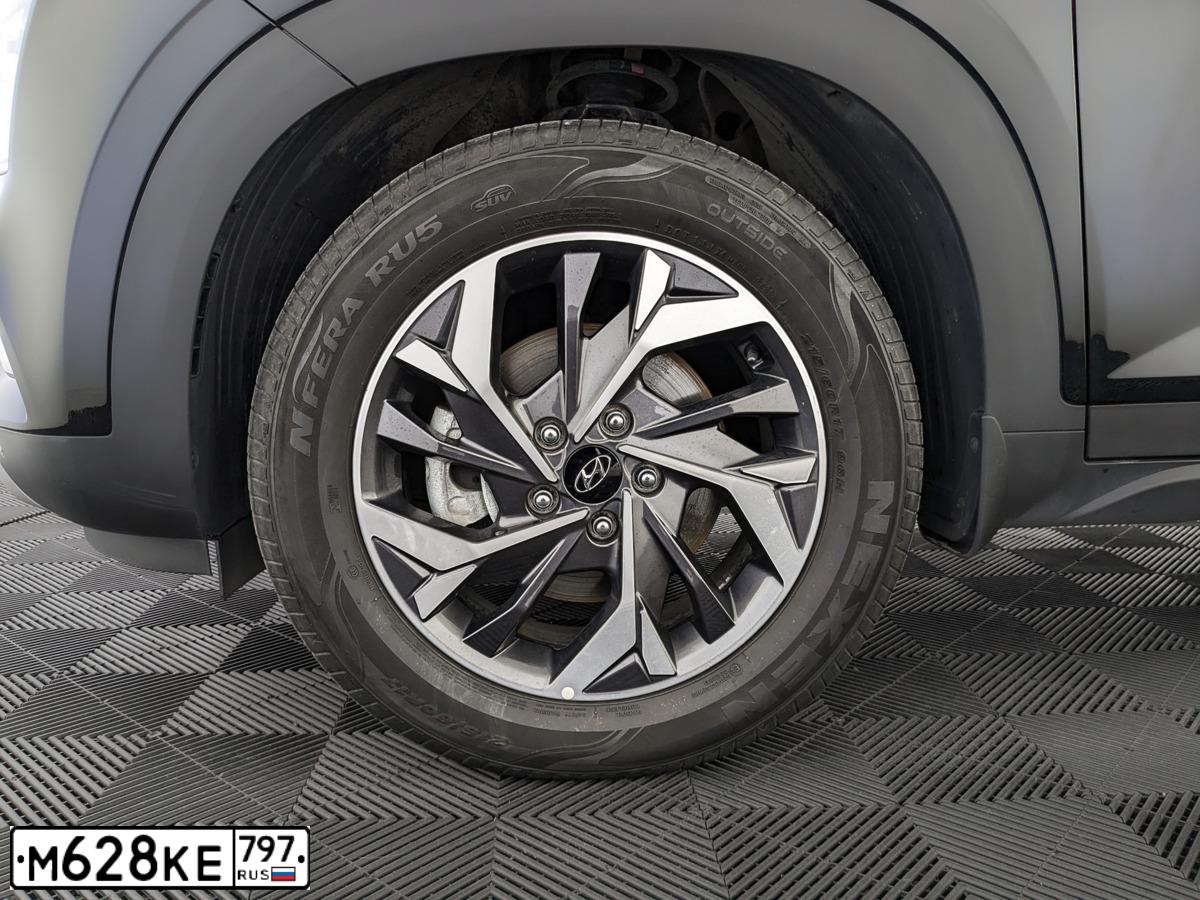 Фото автомобиля HYUNDAI CRETA, 2021 — госномер М628КЕ797. Цвет: ЧЕРНЫЙ