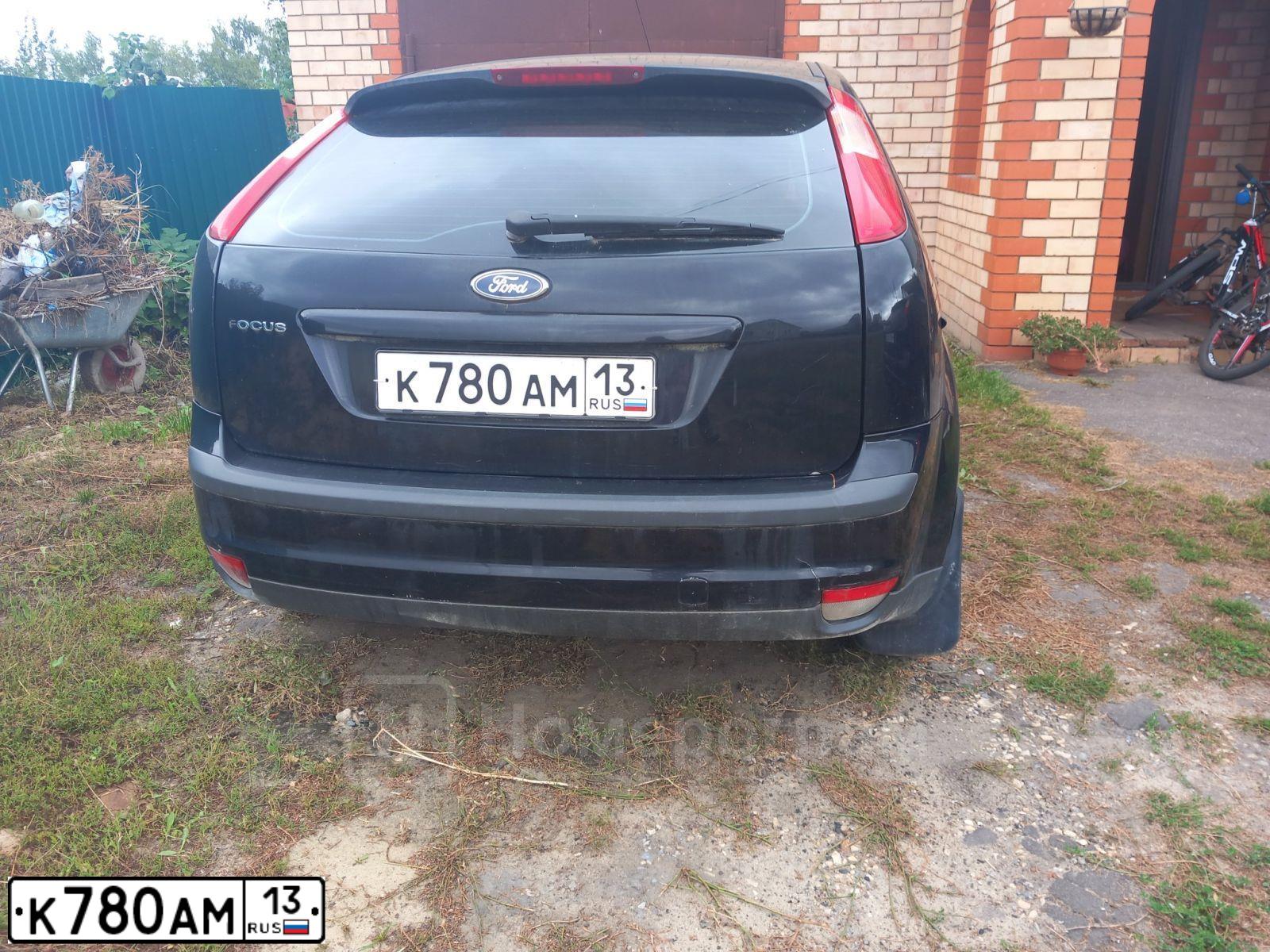 Фото автомобиля FORD FOCUS, 2007 — госномер Н456НС44. Цвет: ЧЕРНЫЙ