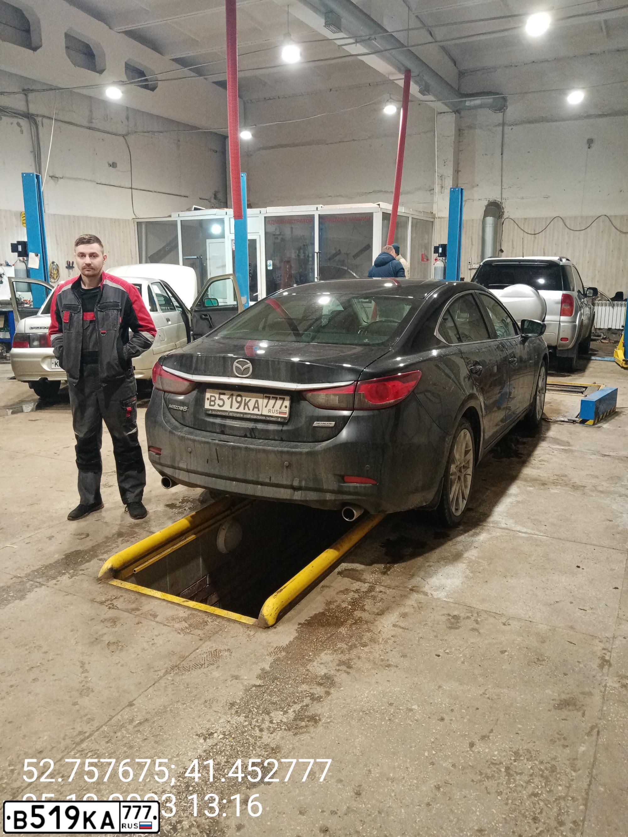 Фото автомобиля MAZDA 6, 2014 — госномер С497АТ68. Цвет: ЧЕРНЫЙ