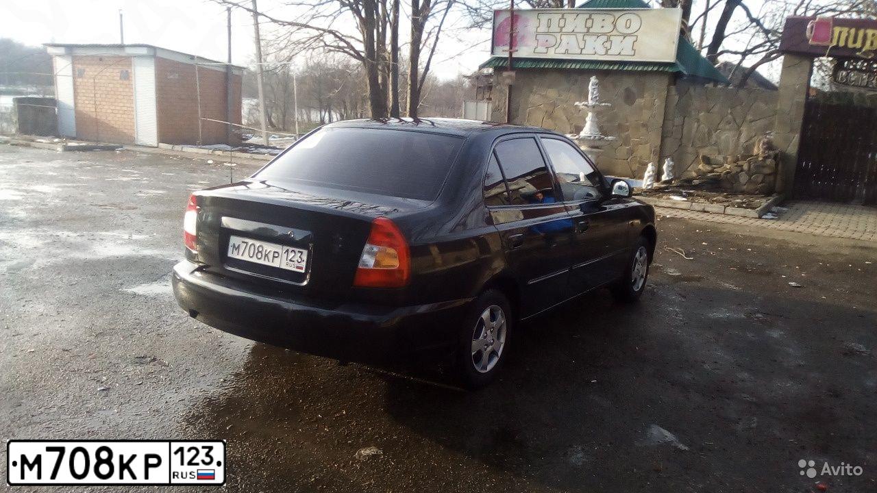 Фото автомобиля TAGAZ ACCENT, 2008 — госномер А151ТС193. Цвет: ЧЕРНЫЙ