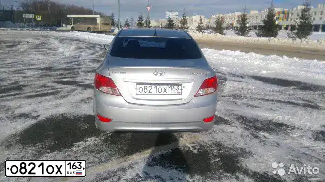 Фото автомобиля HYUNDAI SOLARIS, 2011 — госномер А111ММ763. Цвет: Серебристый