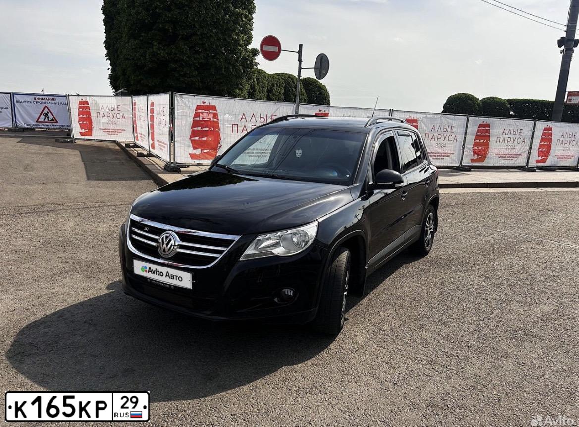 Фото автомобиля VOLKSWAGEN TIGUAN, 2008 — госномер С349ХА150. Цвет: ЧЕРНЫЙ