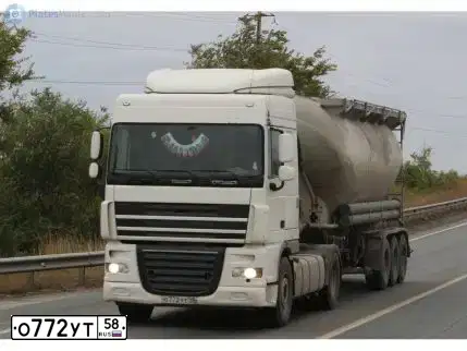 Фото автомобиля DAF XF 105 FT /4X2/, 2012 — госномер О772УТ58