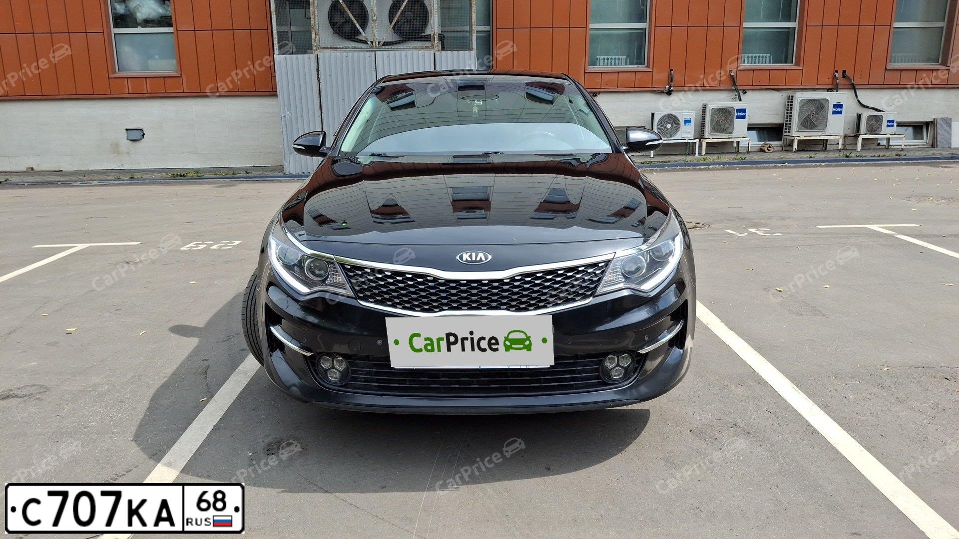 Фото автомобиля KIA MAGENTIS / OPTIMA, 2017 — госномер С707КА68. Цвет: ЧЕРНЫЙ