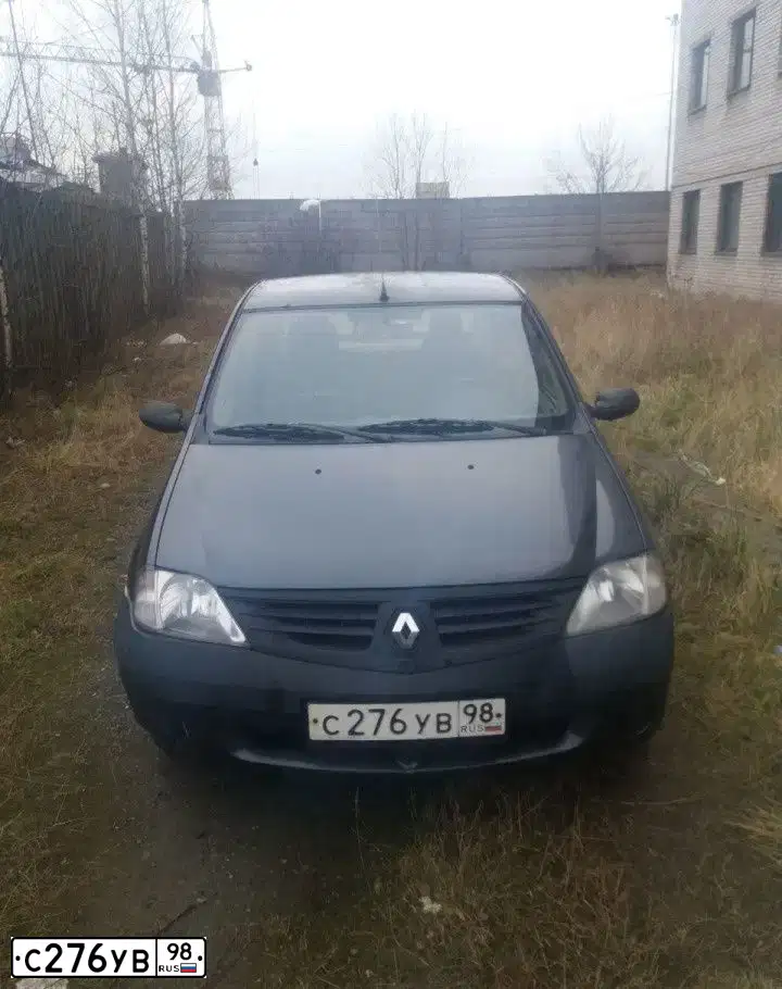 Фото автомобиля RENAULT LOGAN, 2007 — госномер К597СА53. Цвет: ТЕМНО-СЕРЫЙ