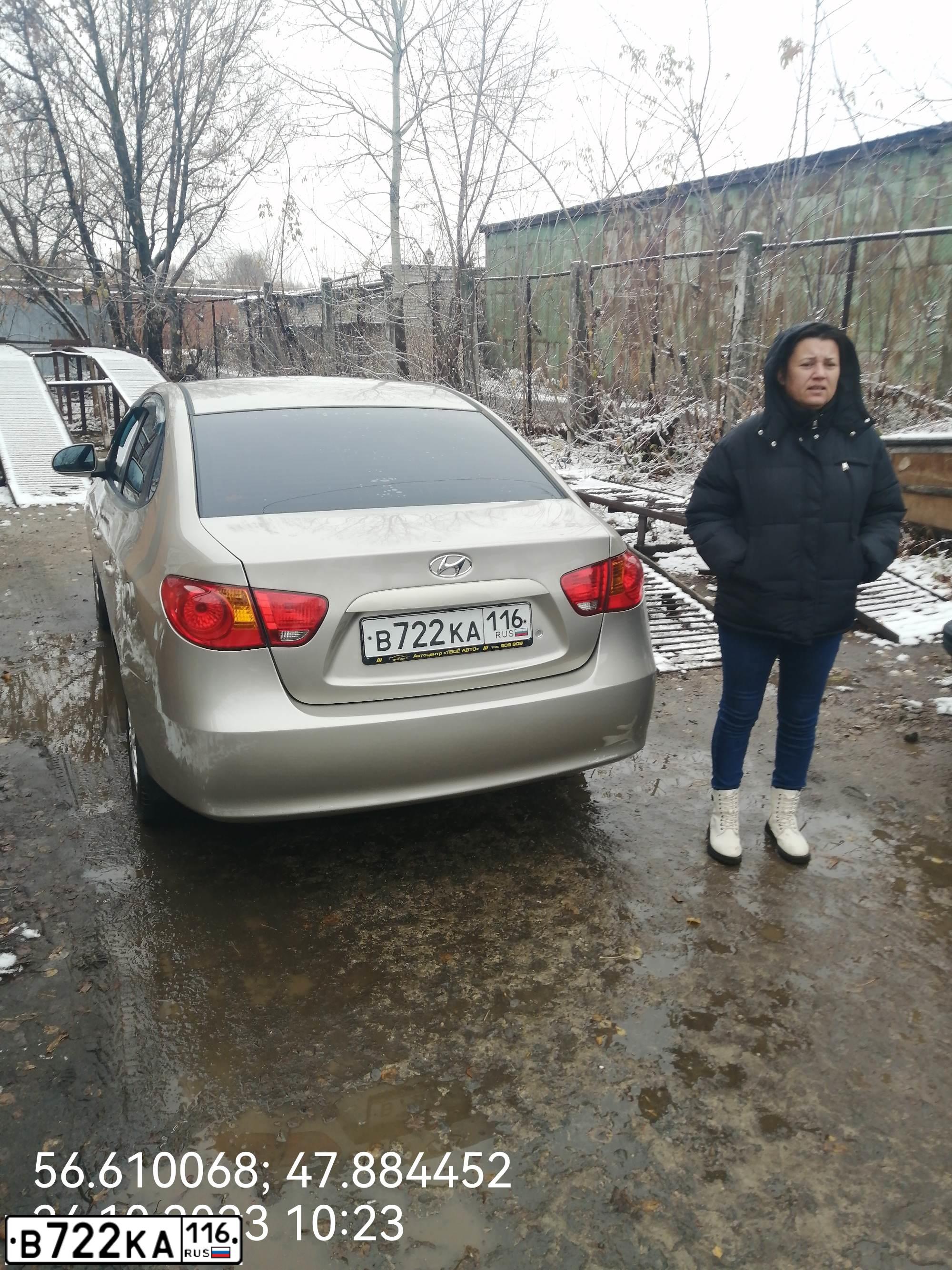 Фото автомобиля HYUNDAI ELANTRA, 2009 — госномер С694КС716