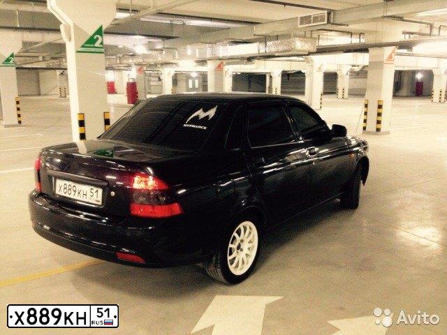 Фото автомобиля LADA 2170 PRIORA, 2010 — госномер Х889КН51. Цвет: Темно-зеленый