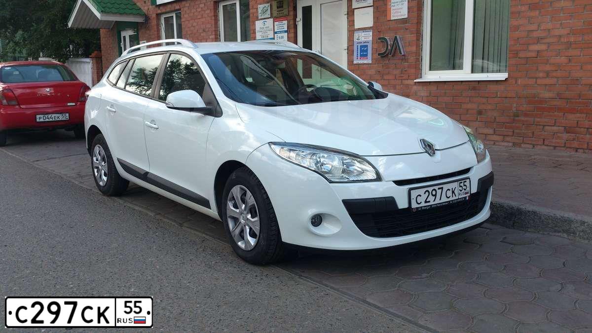Фото автомобиля RENAULT MEGANE, 2010 — госномер С297СК55. Цвет: БЕЛЫЙ