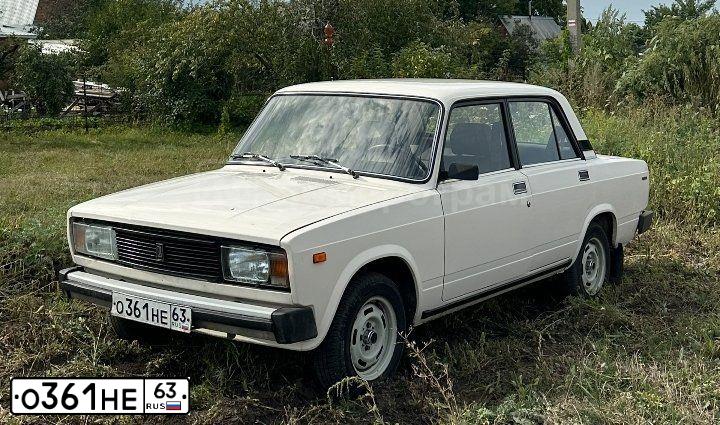 Фото автомобиля LADA 2105, 1991 — госномер О361НЕ63. Цвет: ЖЕМЧУЖНО-БЕЛЫЙ