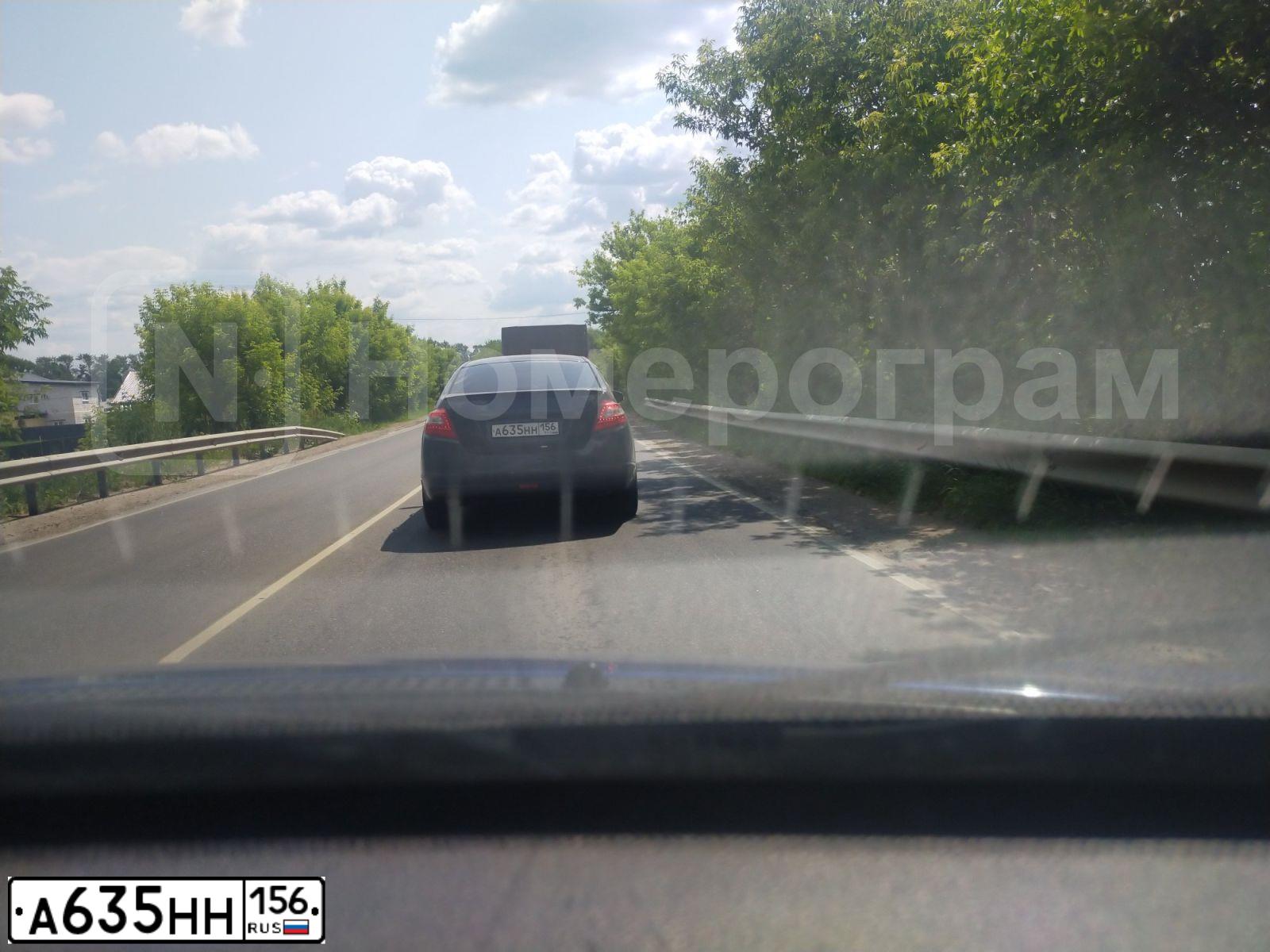 Фото автомобиля NISSAN TEANA, 2008 — госномер А635НН156. Цвет: ЧЕРНЫЙ