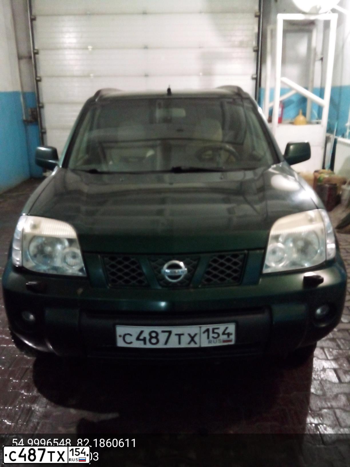 Фото автомобиля NISSAN X-TRAIL, 2003 — госномер В546СМ58. Цвет: ЗЕЛЕНЫЙ