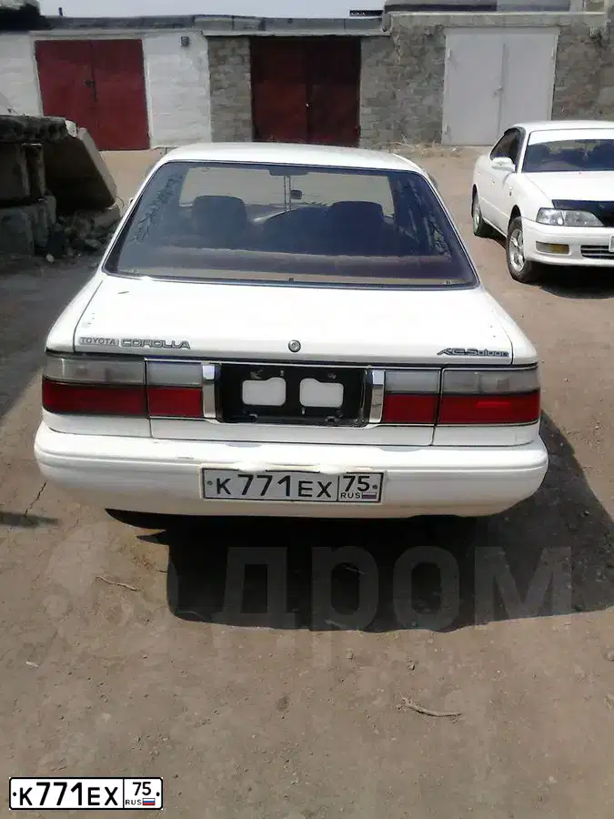 Фото автомобиля TOYOTA COROLLA, 1990 — госномер К771ЕХ75