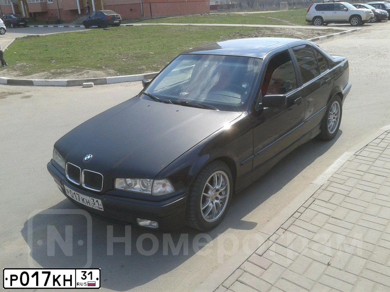 Фото автомобиля BMW W SERIE 3, 1993 — госномер Т937АУ31. Цвет: ЧЕРНЫЙ