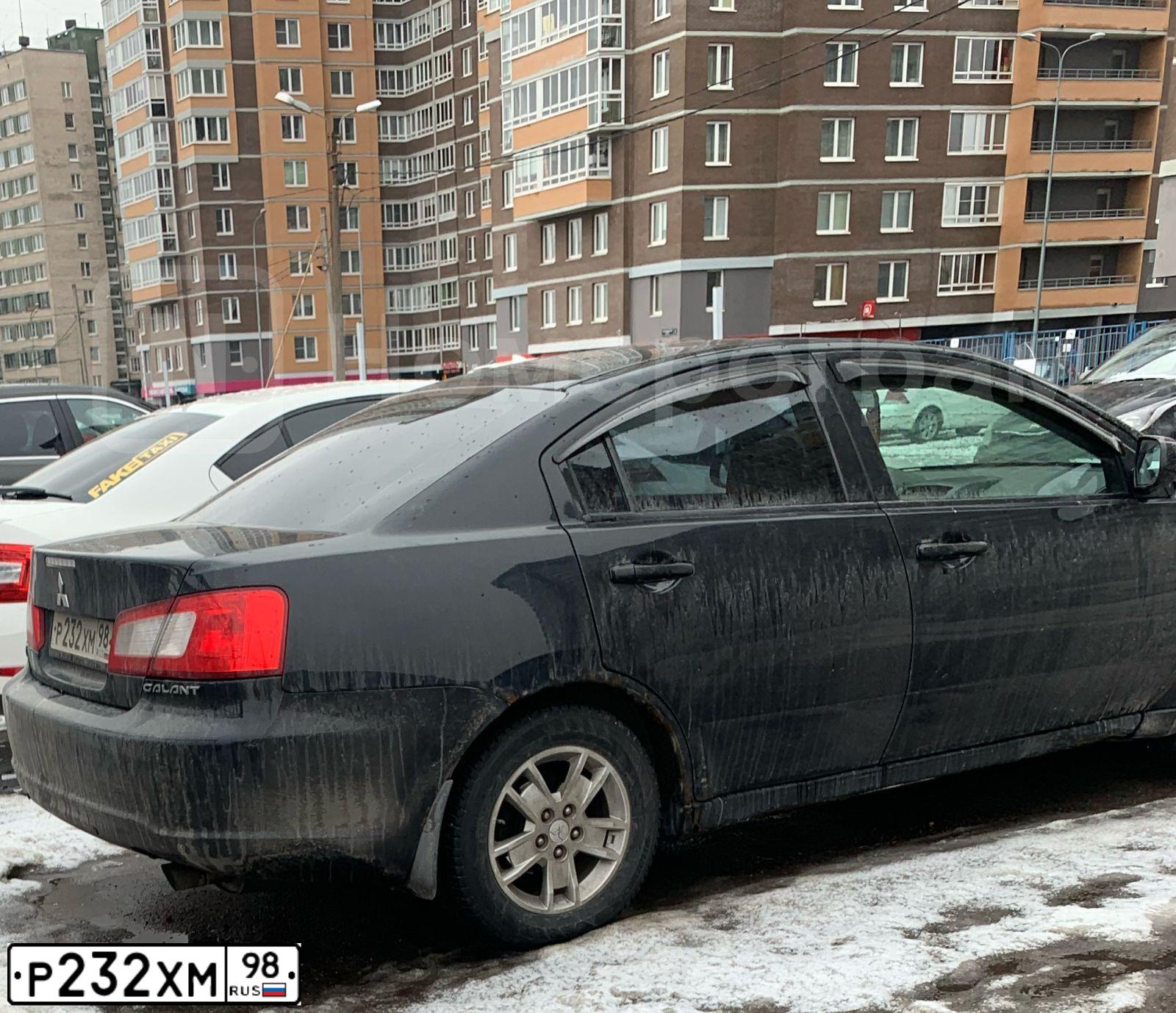 Фото автомобиля MITSUBISHI GALANT, 2008 — госномер Н035ТО73. Цвет: ЧЕРНЫЙ