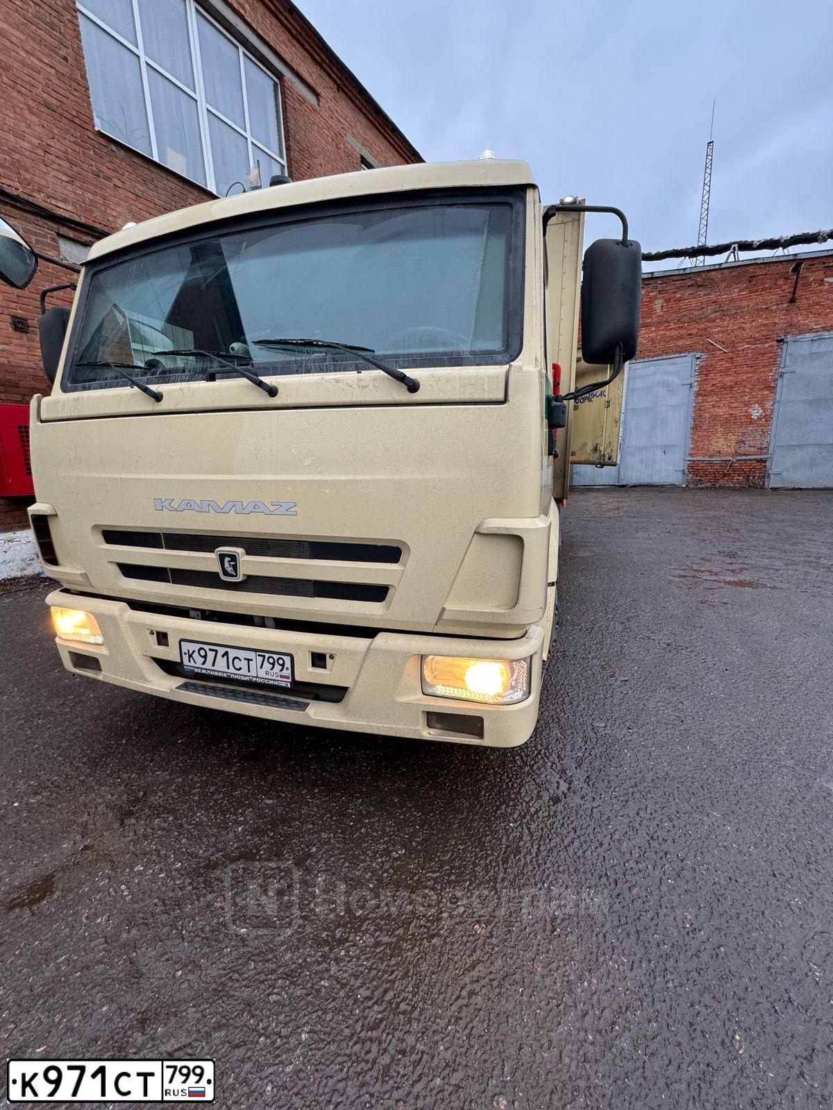 Фото автомобиля KAMAZ 4308 /4X2/, 2019 — госномер К971СТ799. Цвет: песочный ral 1014