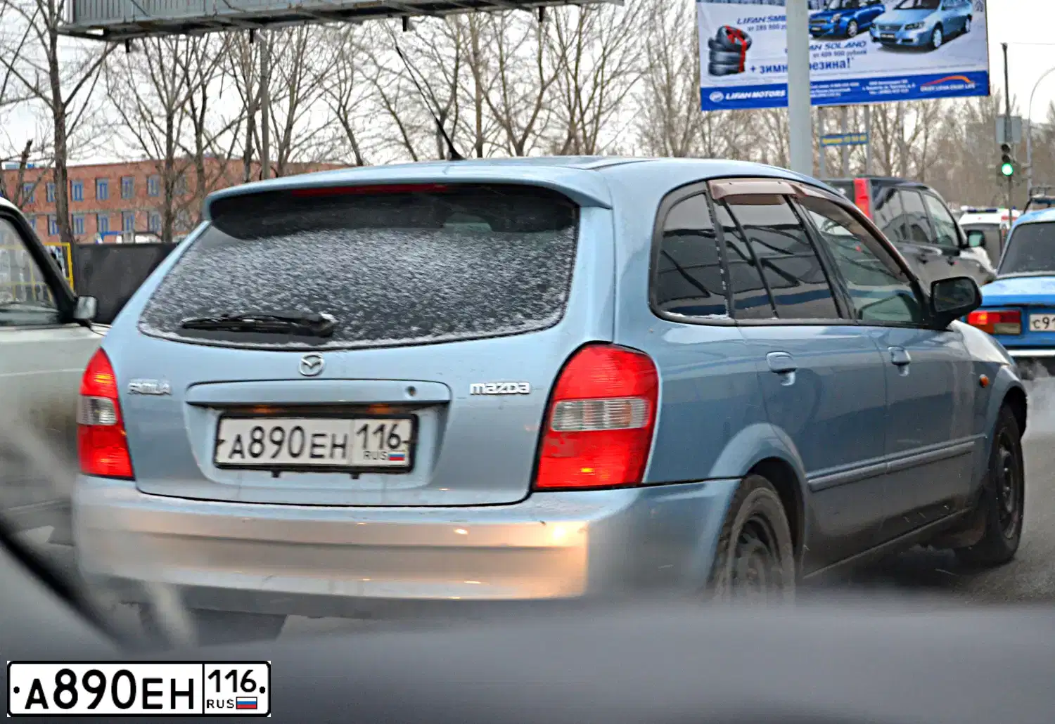 Фото автомобиля MAZDA FAMILIA, 2001 — госномер А890ЕН116