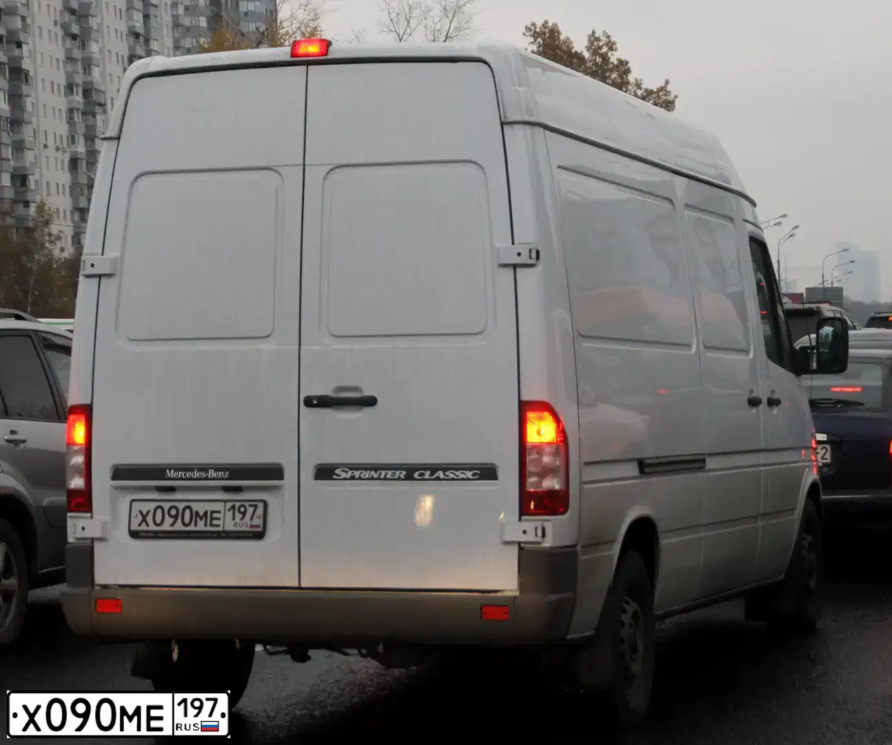 Фото автомобиля MERCEDES SPRINTER, 2014 — госномер В032АТ550. Цвет: Белый