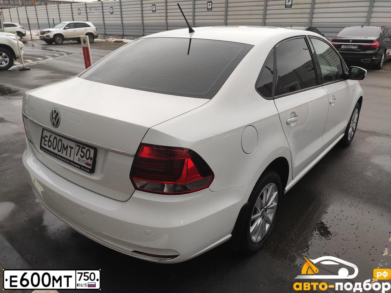Фото автомобиля VOLKSWAGEN POLO, 2015 — госномер А538ТУ92. Цвет: Белый