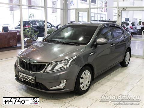 Фото автомобиля KIA RIO, 2013 — госномер Х086РВ152. Цвет: СЕРЫЙ