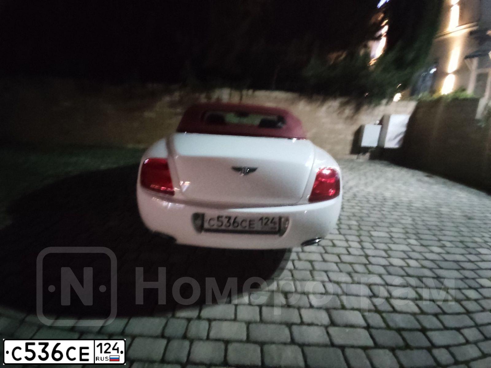 Фото автомобиля BENTLEY CONTINENTAL, 2007 — госномер О878СК797