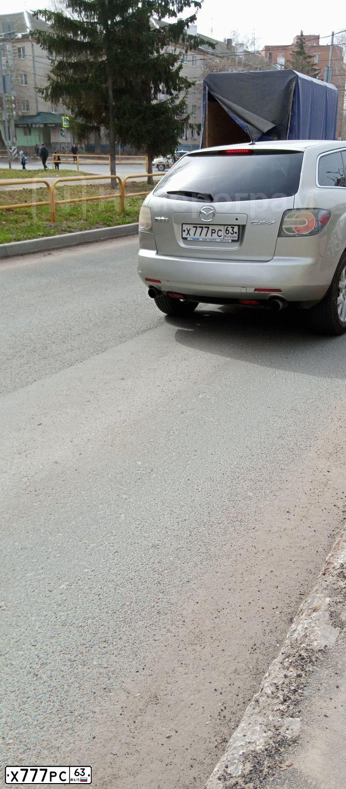 Фото автомобиля MAZDA CX-7, 2007 — госномер К019УМ763. Цвет: Серебристый