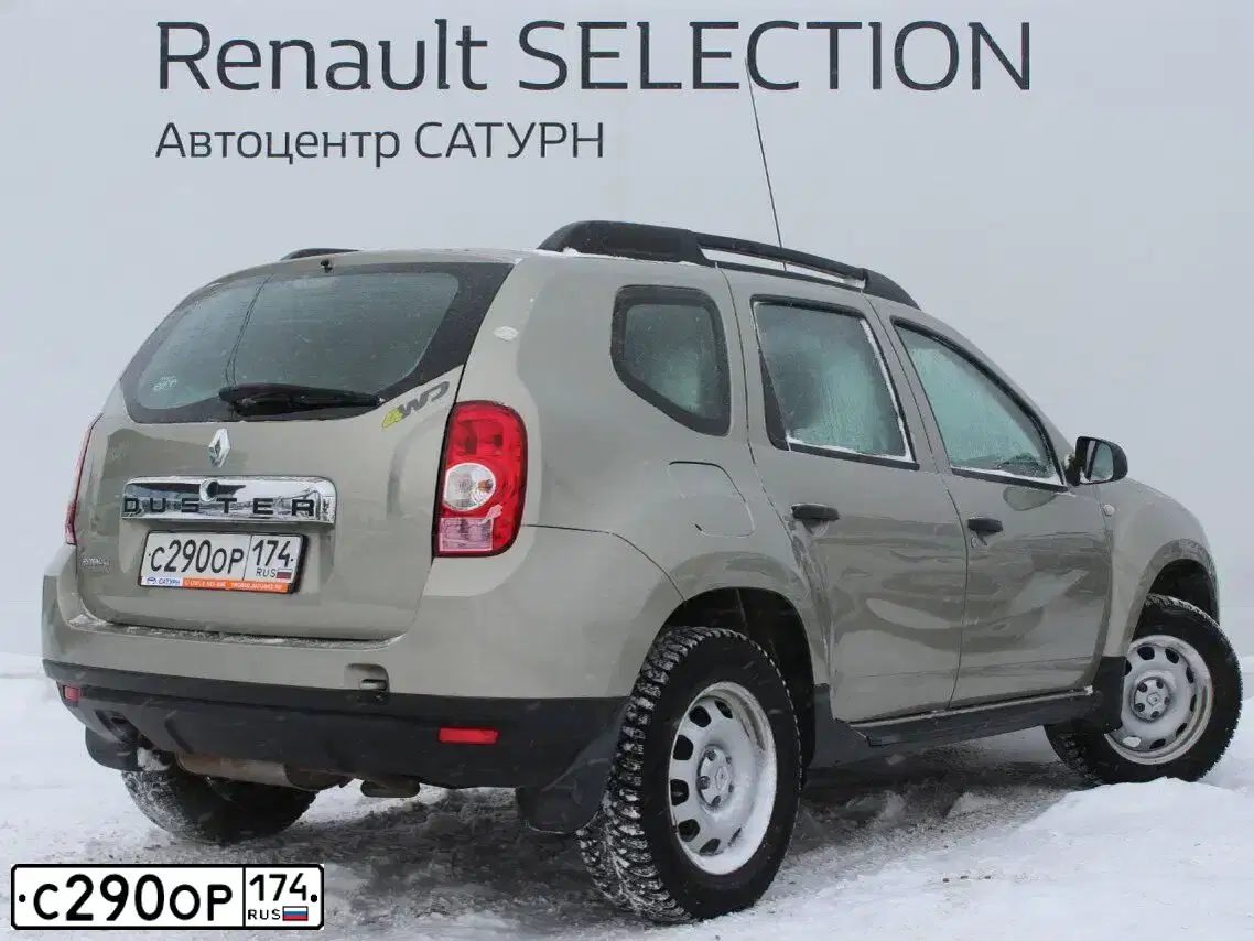 Фото автомобиля RENAULT DUSTER, 2013 — госномер С290ОР174. Цвет: БЕЖЕВЫЙ