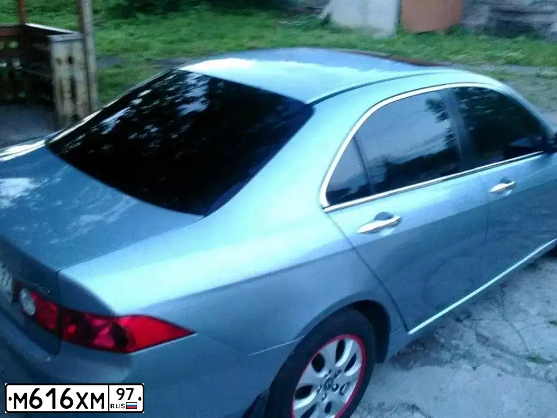 Фото автомобиля HONDA ACCORD, 2005 — госномер В736ВО790. Цвет: СЕРО-ГОЛУБОЙ