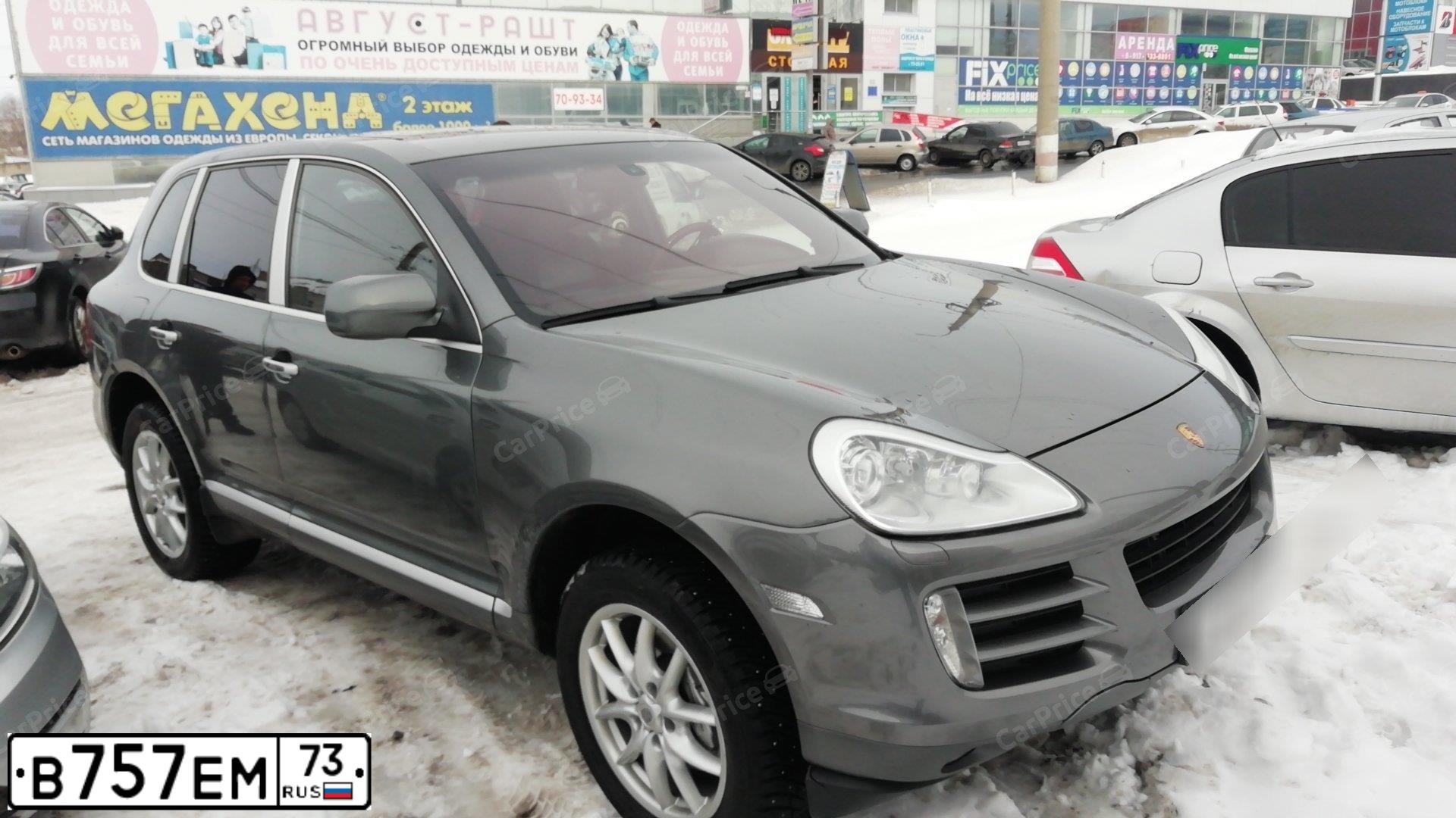 Фото автомобиля PORSCHE CAYENNE, 2007 — госномер Р972МС73