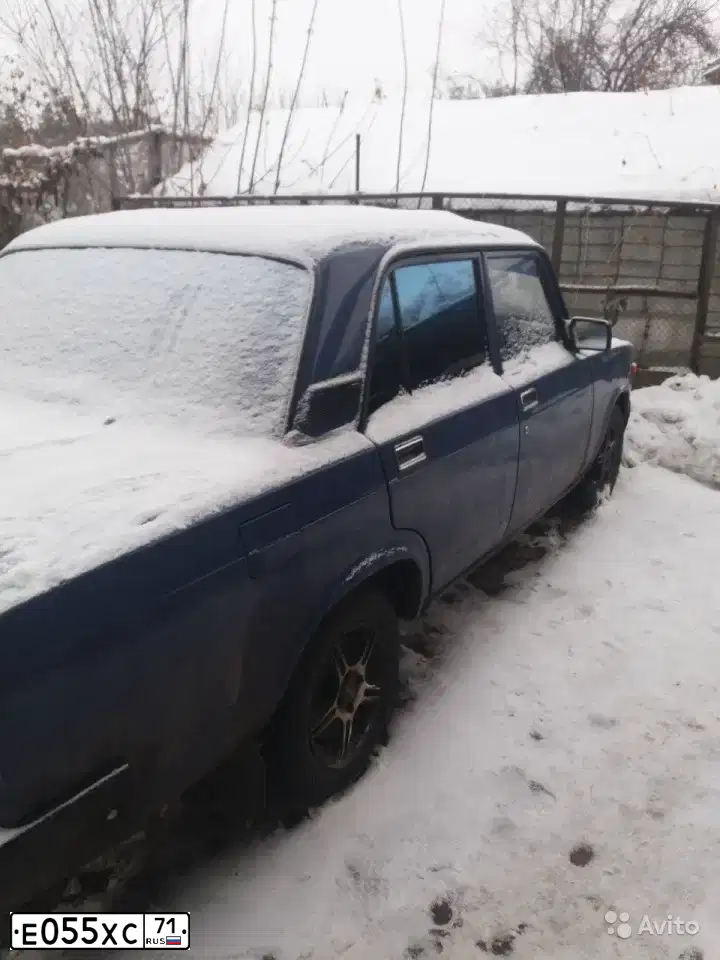 Фото автомобиля LADA 2107, 2007 — госномер Е055ХС71. Цвет: СИНИЙ
