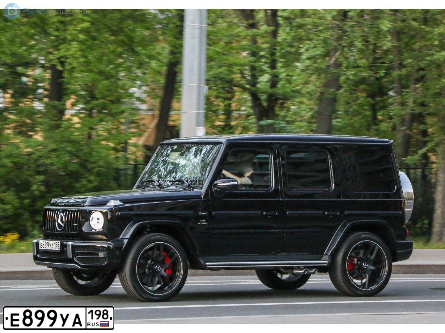 Фото автомобиля MERCEDES G-KLASSE, 2020 — госномер У078УУ78. Цвет: ЧЕРНЫЙ